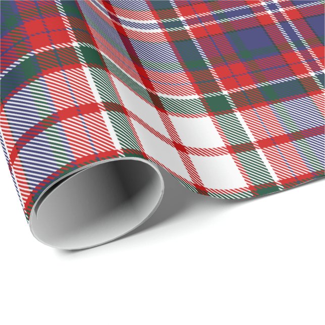 Papier Cadeau Clan MacFarlane robe Tartan (Coin rond)
