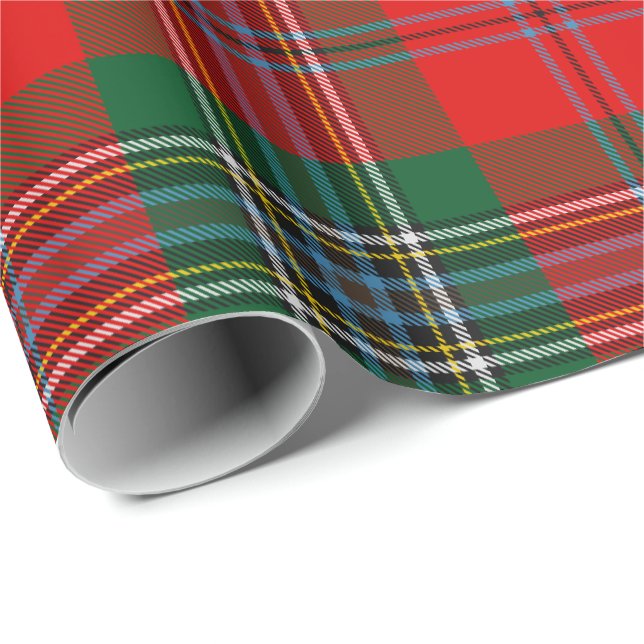 Papier Cadeau Clan MacLean Tartan (Coin rond)