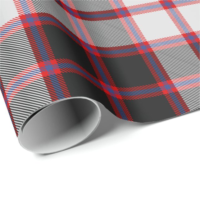 Papier Cadeau Clan MacPherson Chasse Tartan Papier d'enveloppeme (Coin rond)