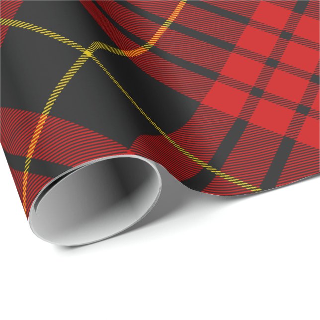 Papier Cadeau Clan MacQueen Tartan (Coin rond)