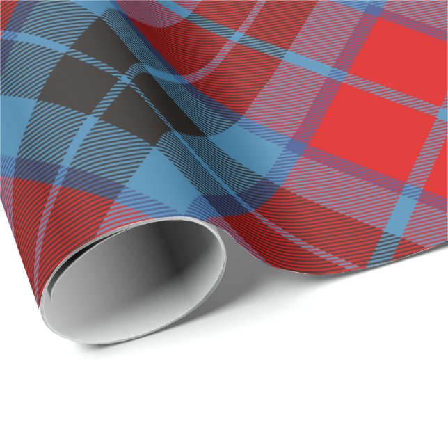 Papier Cadeau Clan MacTavish Tartan (Coin rond)