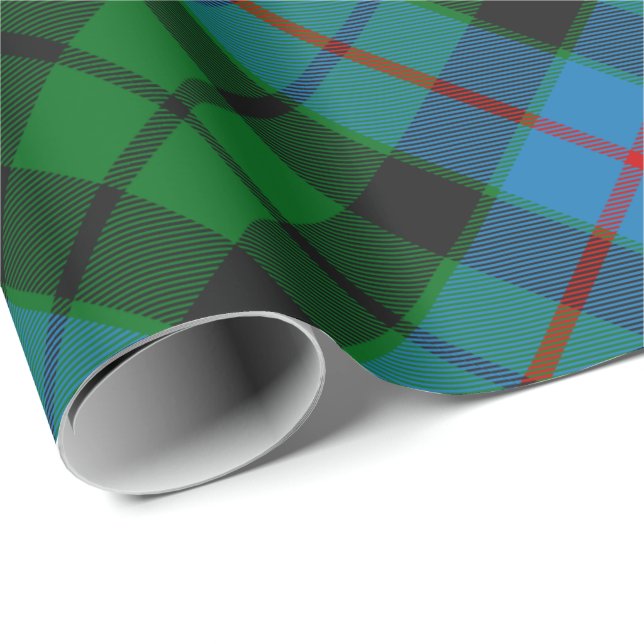 Papier Cadeau Clan Morrison Chasse Tartan Papier d'enveloppement (Coin rond)