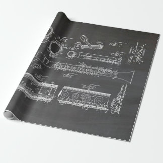 Papier Cadeau Clarinet aux accents musicaux