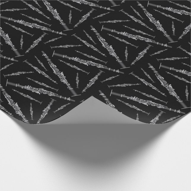 Papier Cadeau Clarinet Music Teacher Band Musicien (Coin)