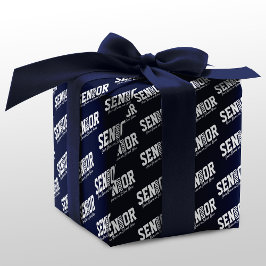 Papier Cadeau Classe de lettres bloc supérieure personnalisées d