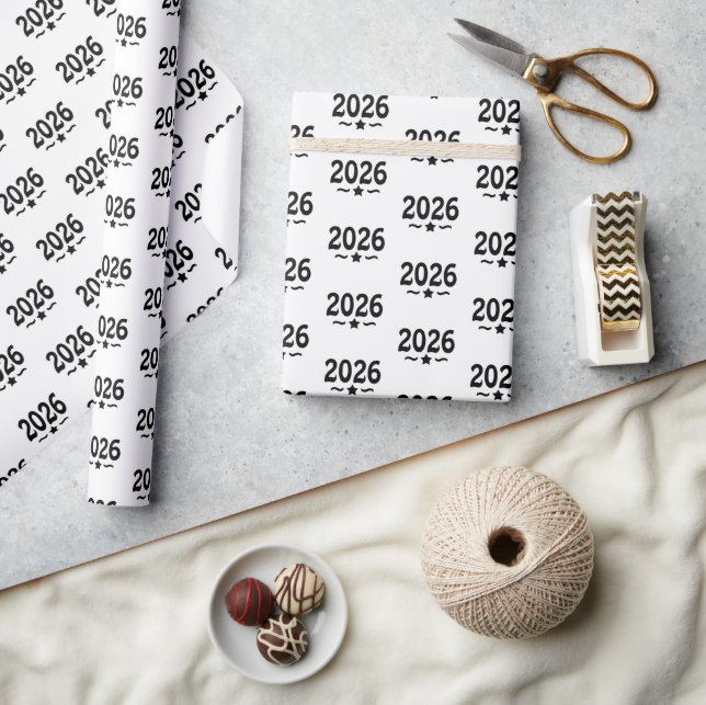 Papier Cadeau Classe d'étoiles de 2026 (Artisanat)