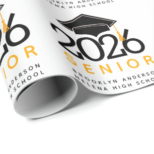 Papier Cadeau Classe supérieure de typographie de 2021