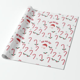 Papier Cadeau Classic Christmas Candy Cane