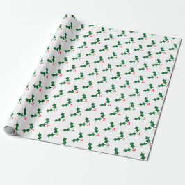 Papier Cadeau Classic Holiday Elegant Christmas White