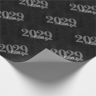 Papier Cadeau Classic   Moderne Black and White Simple Party