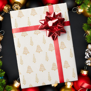 Papier Cadeau Classique moderne Abstrait sapin de Noël Motif