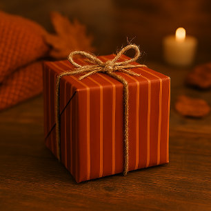 Papier Cadeau Classique Motif sans fil d'automne