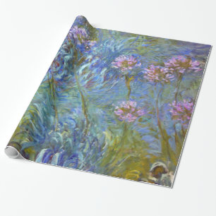 Papier Cadeau Claude Monet Agapanthus Fine Art Floral GalleryHD