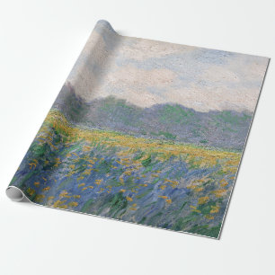 Papier Cadeau Claude Monet - Champ d'iris jaunes à Giverny