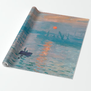 Papier Cadeau Claude Monet Impression Lever de soleil Français