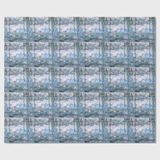 Papier Cadeau Claude Monet Impressionist Water Lillies Painting (Plat)