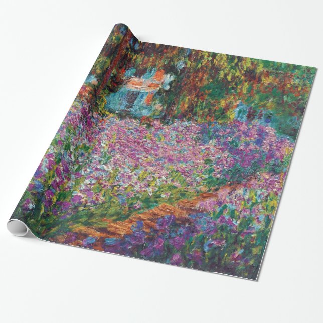 Papier Cadeau Claude Monet - Irises in Monet's Garden Fine Art (Déroulé)