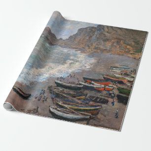 Papier Cadeau Claude Monet - La plage d'Etretat