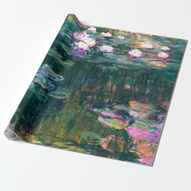 Papier Cadeau Claude Monet - Lys d'eau (1917) (Déroulé)