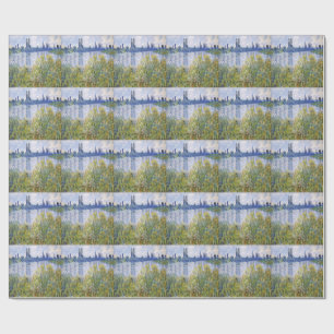 Papier Cadeau Claude Monet. Rives de la Seine, Vétheuil