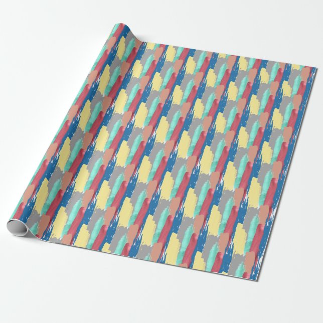 Papier Cadeau Clés de papier d'emballage couleur (Déroulé)