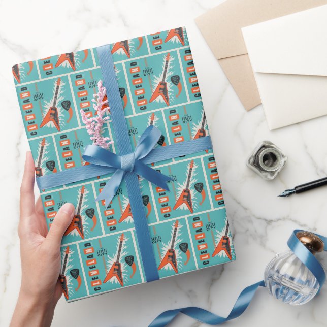 Papier Cadeau Cleveland Ohio | Guitare électrique (Cadeaux)