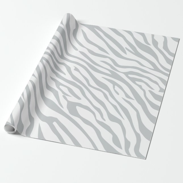 Papier Cadeau Clic magique de rayures de zèbre pour customiser (Déroulé)
