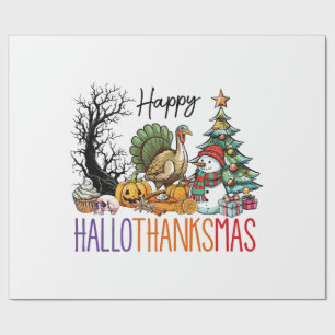 Papier Cadeau Clipart de Hallothanksmas joyeux