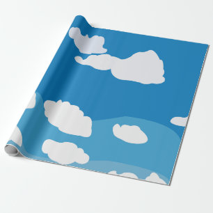 Papier Cadeau Cloud Blue Sky