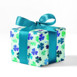 Papier Cadeau Clover Shamrock Irlandais Anniversaire Irlandais P