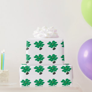 Papier Cadeau Clover vert shamrock