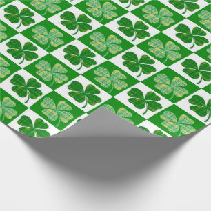 Papier Cadeau Clovers de la Saint Patrick