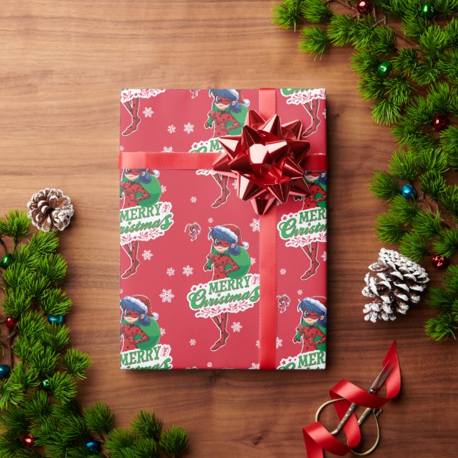 Papier Cadeau Coccinelle | Joyeux Noël (Cadeau de vacances)