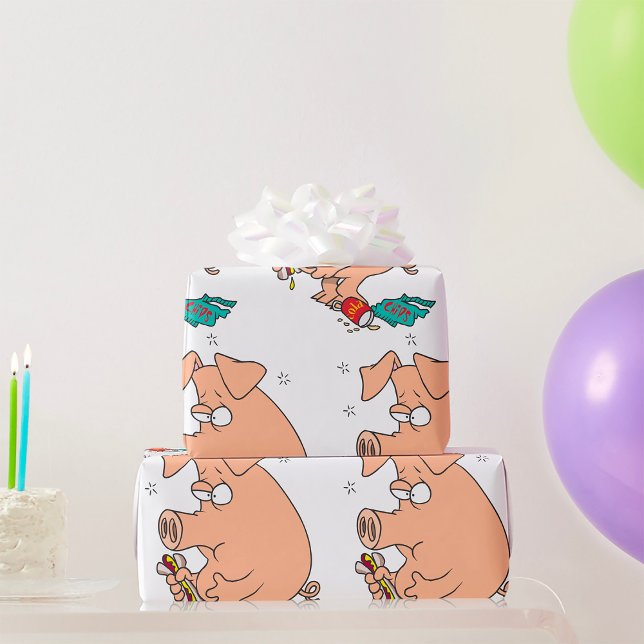 Papier Cadeau Cochon complet (Créateur téléchargé)