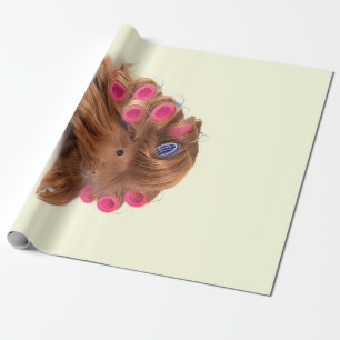 Papier Cadeau Cochon de Guinée   Drôle Curly Guinea Pig Lover Do