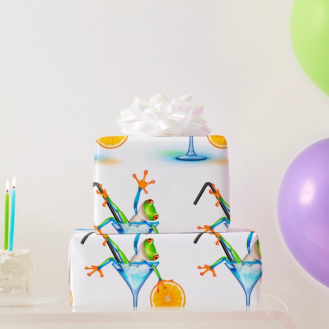 Papier Cadeau Cocktail Frog (Créateur téléchargé)