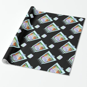 PAPIER CADEAU COCKTAIL - OLD-FASHIONED - ROCHES EN VERRE