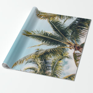 Papier Cadeau Cocotiers verts