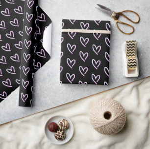 Papier Cadeau Coeur d'amour