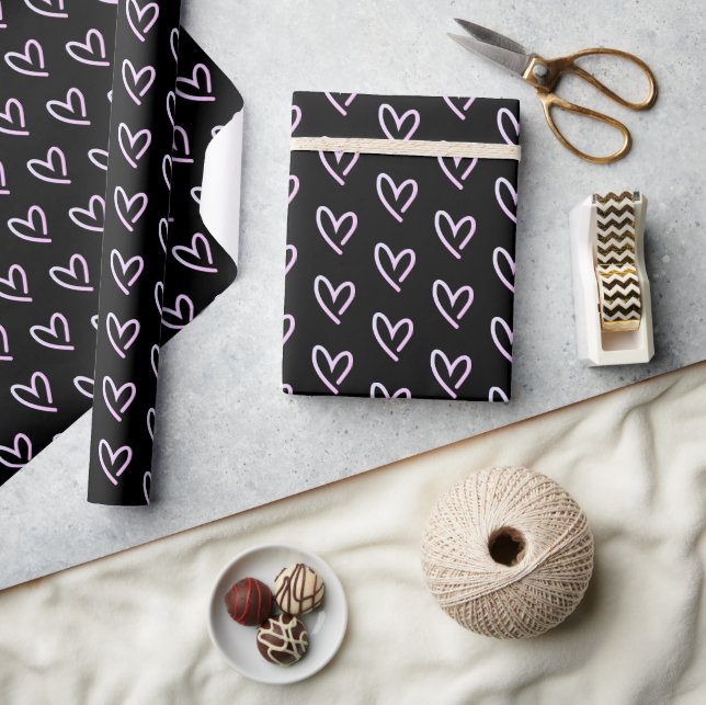 Papier Cadeau Cœur d'amour (Artisanat)