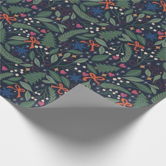 Papier Cadeau Coeur de la forêt - Rouleau de papier d'enveloppem (Coin)