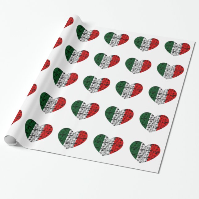 Papier Cadeau Coeur de l'Italie (Déroulé)