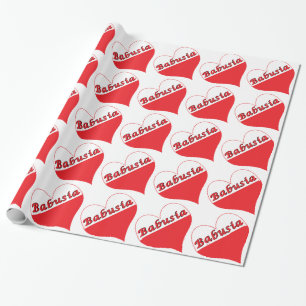 Papier Cadeau Coeur polonais Babusia