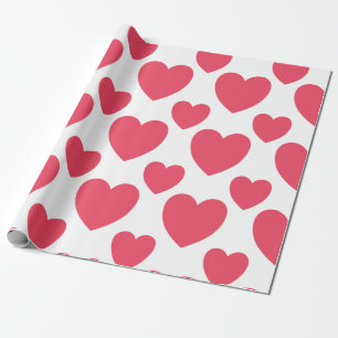 Papier Cadeau coeurs