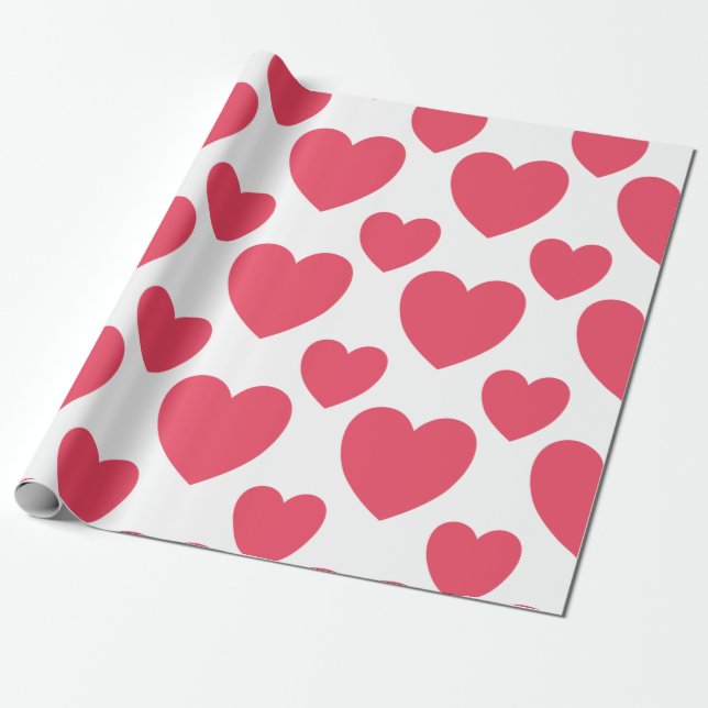 Papier Cadeau coeurs (Déroulé)