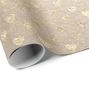 Papier Cadeau Coeurs Gold Foxier Pearly Titanium Ivory Parties s