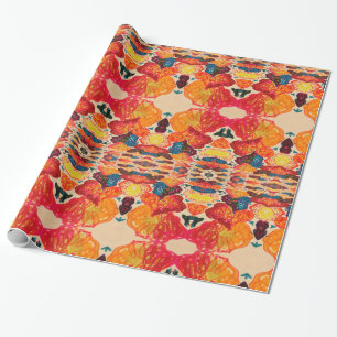 Papier Cadeau Coeurs Kaleidoscope