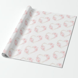 Papier Cadeau Coeurs précieux