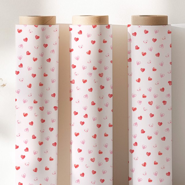 Papier Cadeau Cœurs roses et rouges (Créateur téléchargé)