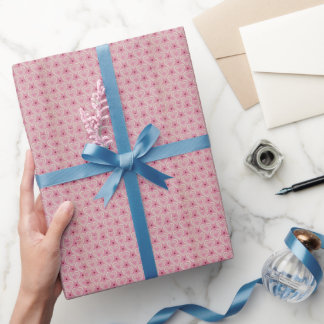 Papier Cadeau Coeurs roses mignons Romantique Motif valentine